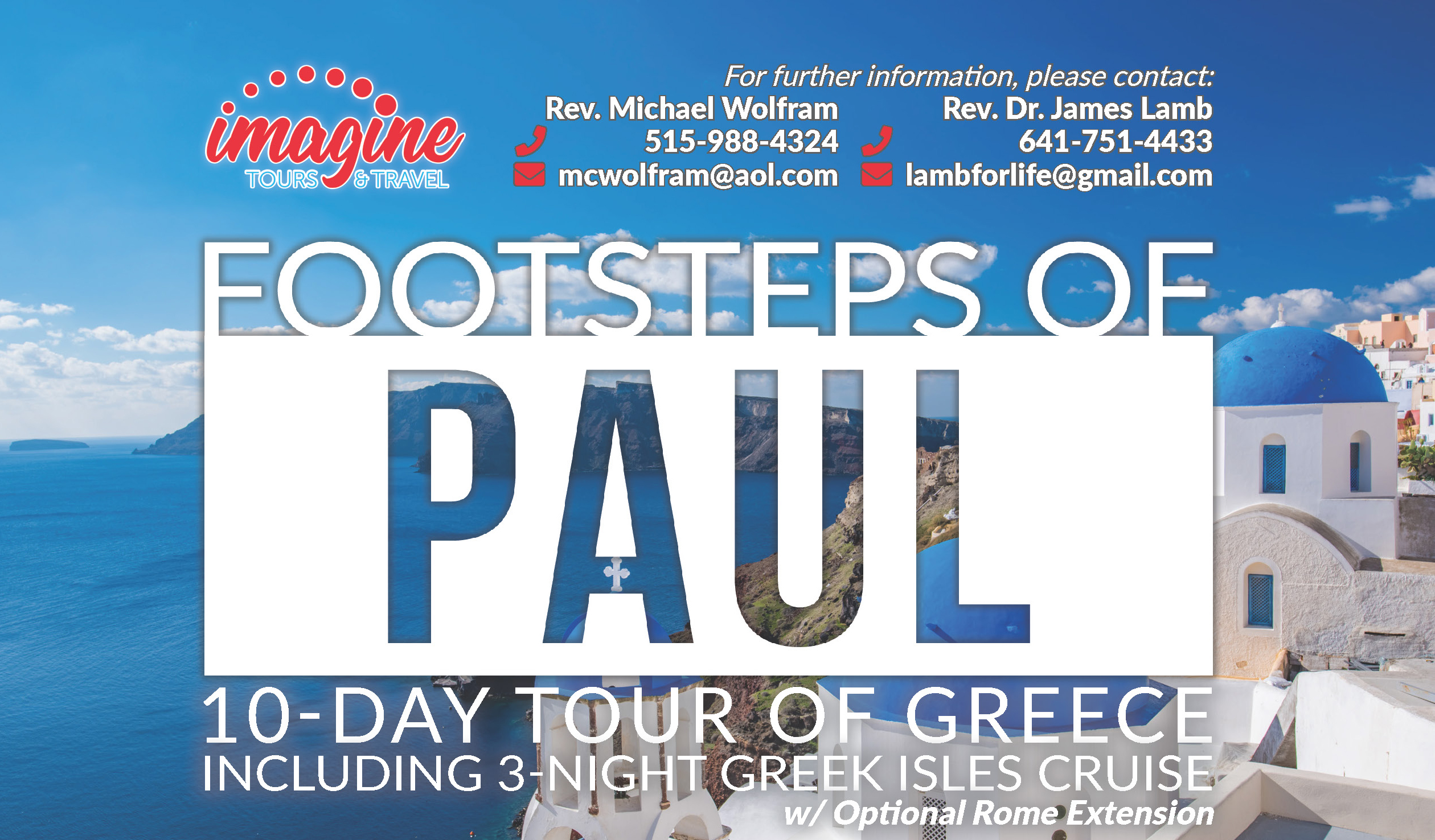 Footsteps of Paul 10Day Tour of Greece Lutherans For Life